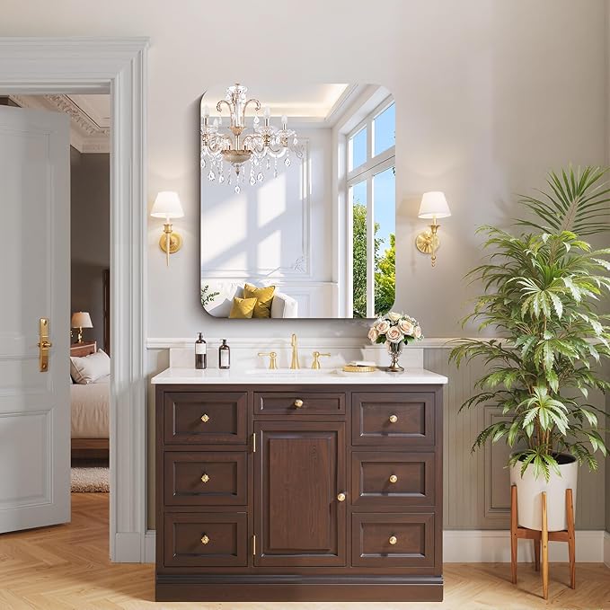 CILIBER Frameless Wall Mirror, HD Shatterproof Vanity Mirror - Image 7