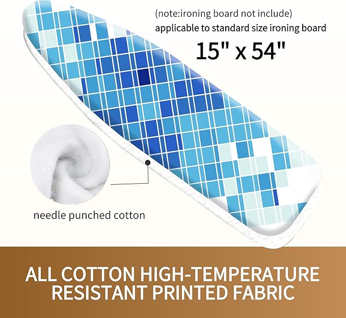 Bumkimue Ironing Board Cover and Pad, Standard Size 15x54 Inches, Heavy Duty - Image 4