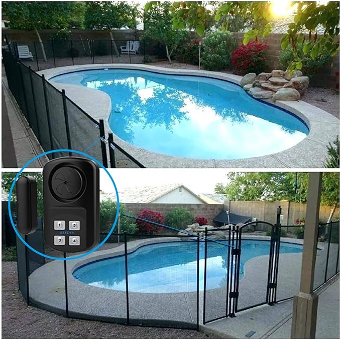 HENDUN Outdoor Door Alarm with Remote Keypad, Waterproof IP67, Inground Pool - Image 5