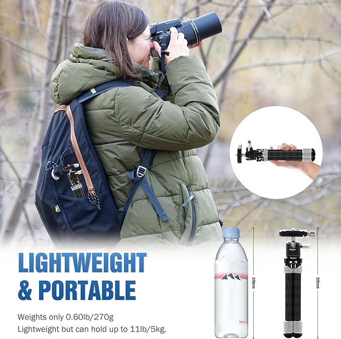 LEOFOTO Carbon Fiber Mini Table Tripod - Image 3