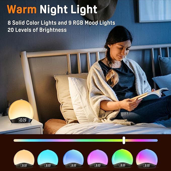 Wake Up Light Sunrise Alarm Clock - Image 2