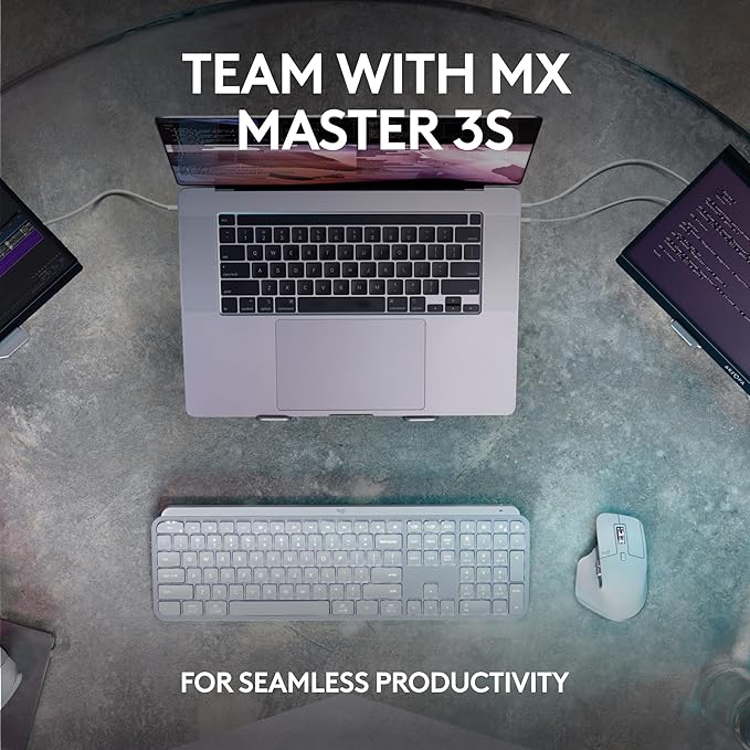 Logitech MX Keys S Wireless Keyboard, Low Profile, Fluid Precise Quiet Typing - Image 9