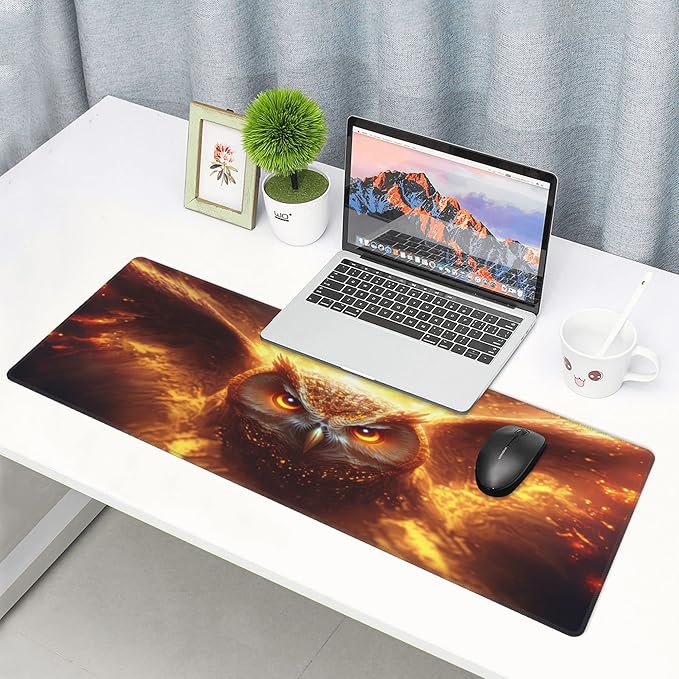 Golden Owl Extended Big Mouse Pad Large, XL Gaming Mouse Pad Desk Pad, - Image 7