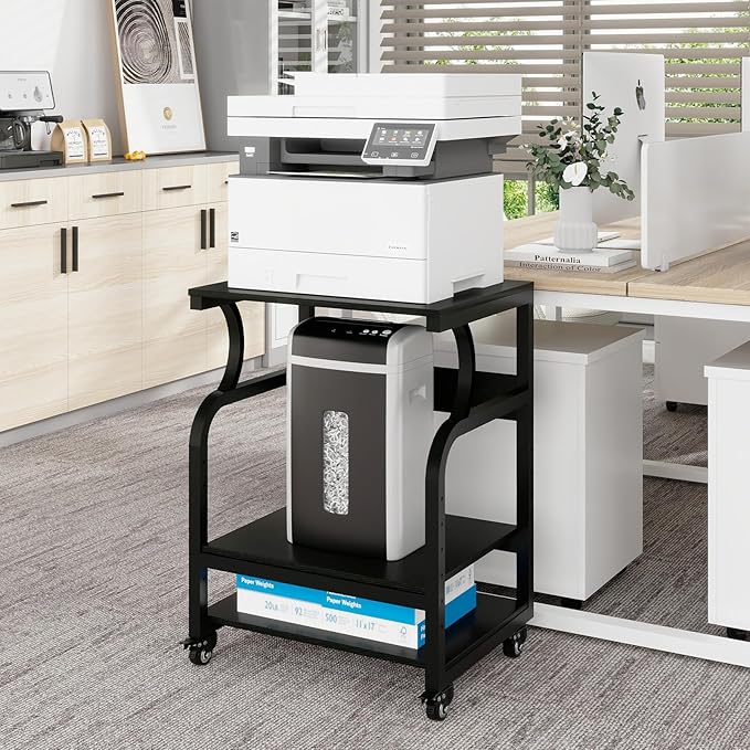 Natwind Large Printer Stand, 3 Tier Rolling Printer Cart - Image 9