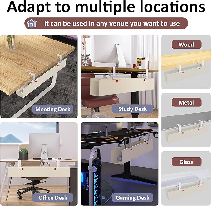 Cotohim Under Desk Cable Management Tray - Image 5