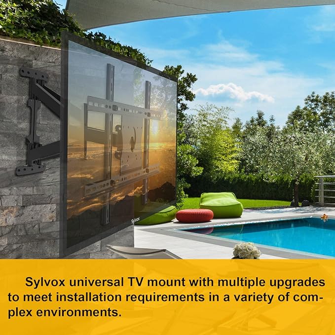 SYLVOX Full Motion Outdoor TV Wall Mount, Fits - Image 6