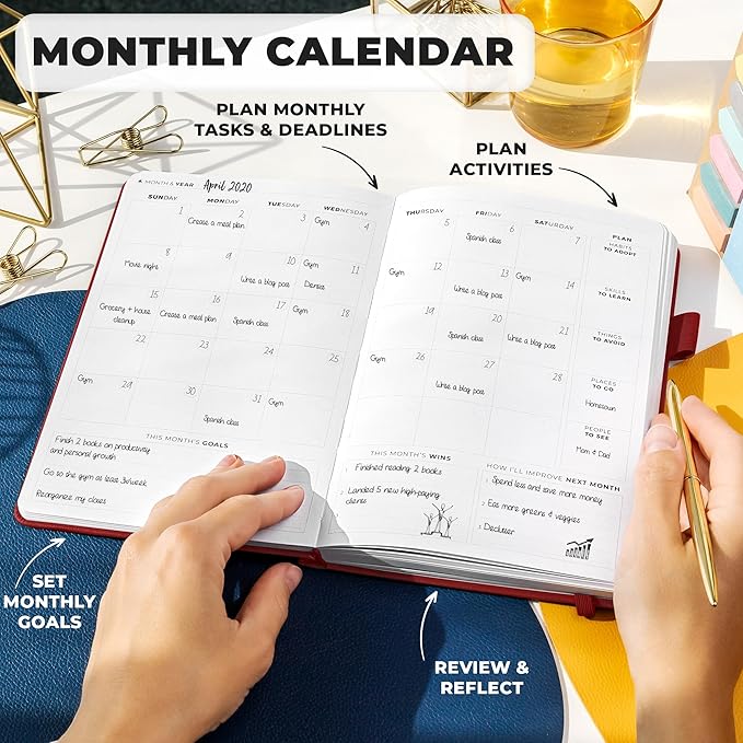 Clever Fox Planner Premium Edition – Undated Luxurious Weekly & Monthly Planner - Image 4