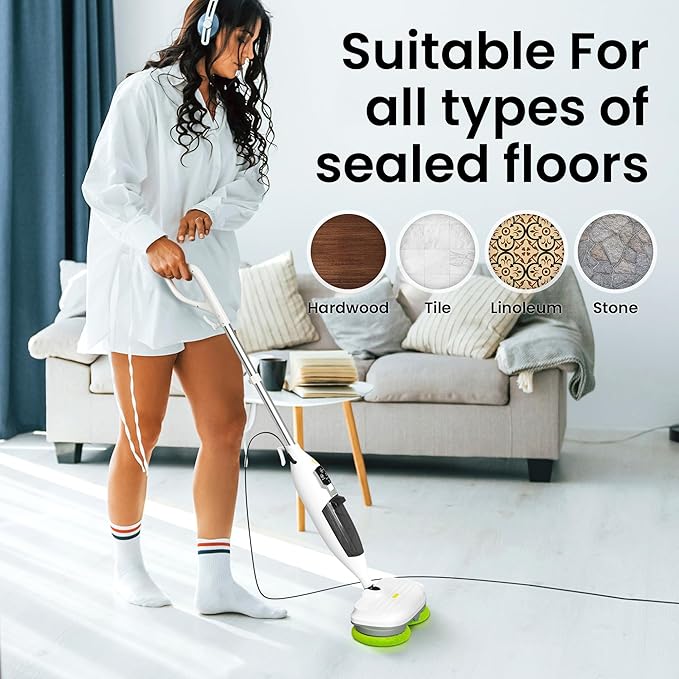 Elev8 Prestige Electric Steam Mop – 15-in-1 Detachable Floor Scrubber - Image 4