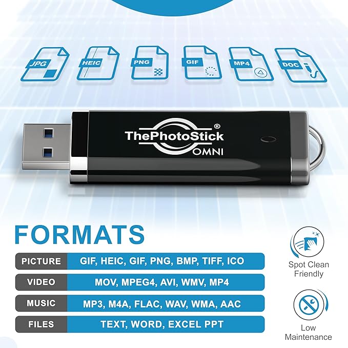 ThePhotoStick® Omni 128GB USB Flash Drive & Memory Stick – Photo & Video Backup - Image 7