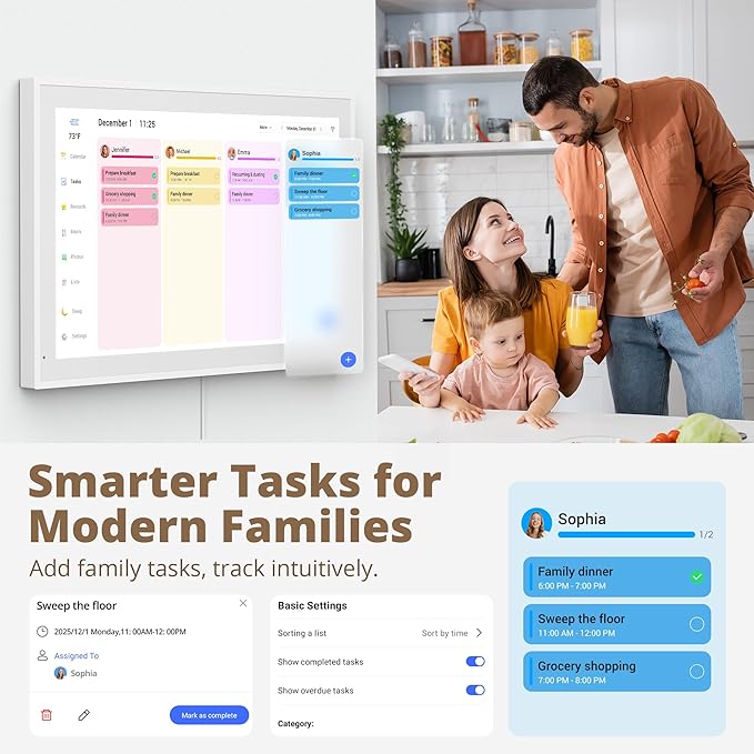 Dragon Touch Digital Calendar 21.5 Inch Touch Screen, Electronic Wall Calendar - Image 5