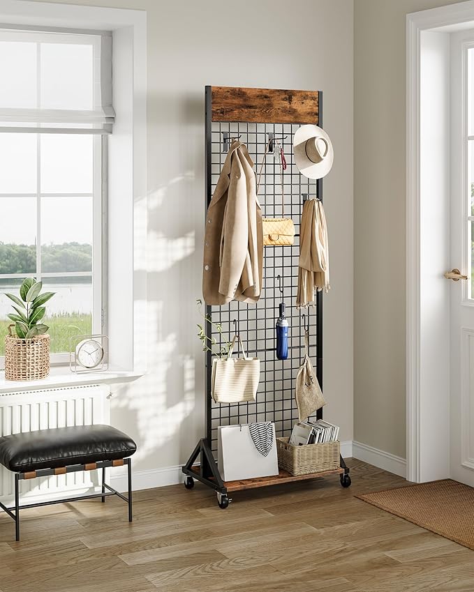 CHOEZON Grid Wall Panel, 2’ x 5.7’ Ft Floor Standing Gridwall Display Rack - Image 3