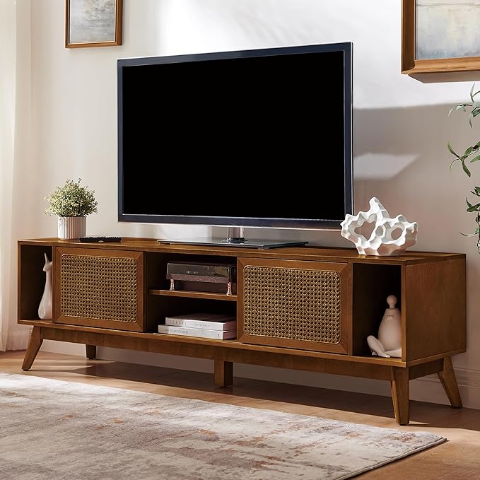 LKTART 68 Inch Mid Century Modern TV Stand by LKTART
