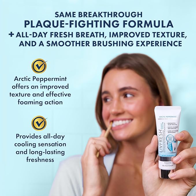 LIVFRESH Toothpaste Gel, Clinically Proven to Remove Plaque 250% Better - Image 4