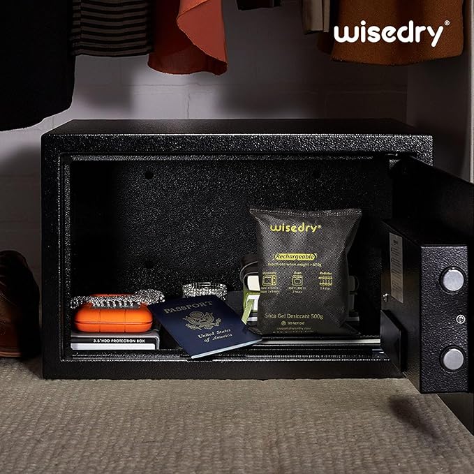 wisedry 2 x 500 Gram Rechargeable Silica Gel Car Dehumidifier, Microwave Fast - Image 7