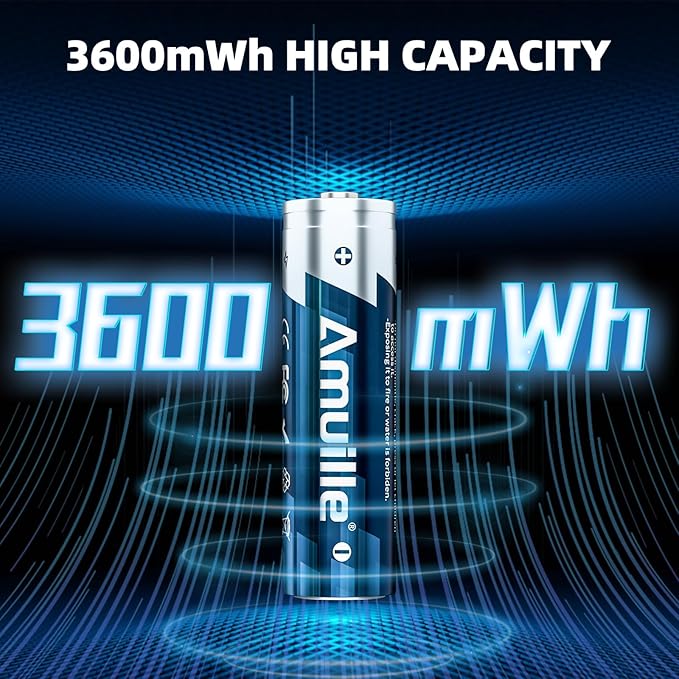 Rechargeable AA Batteries Lithium - Image 3