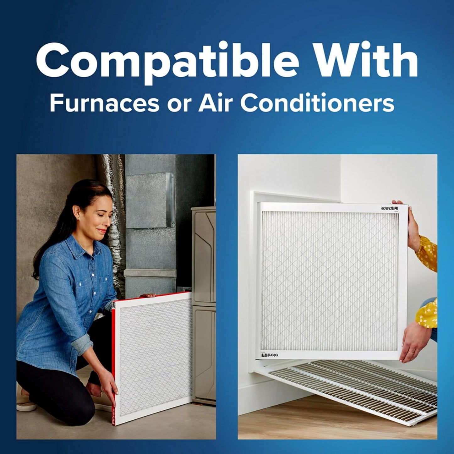 Filtrete 16x21x1 AC Furnace Air Filter, MERV 11, MPR 1000, Micro Allergen Defense, 3-Month Pleated 1-Inch Electrostatic Air Cleaning Filter, 2 Pack