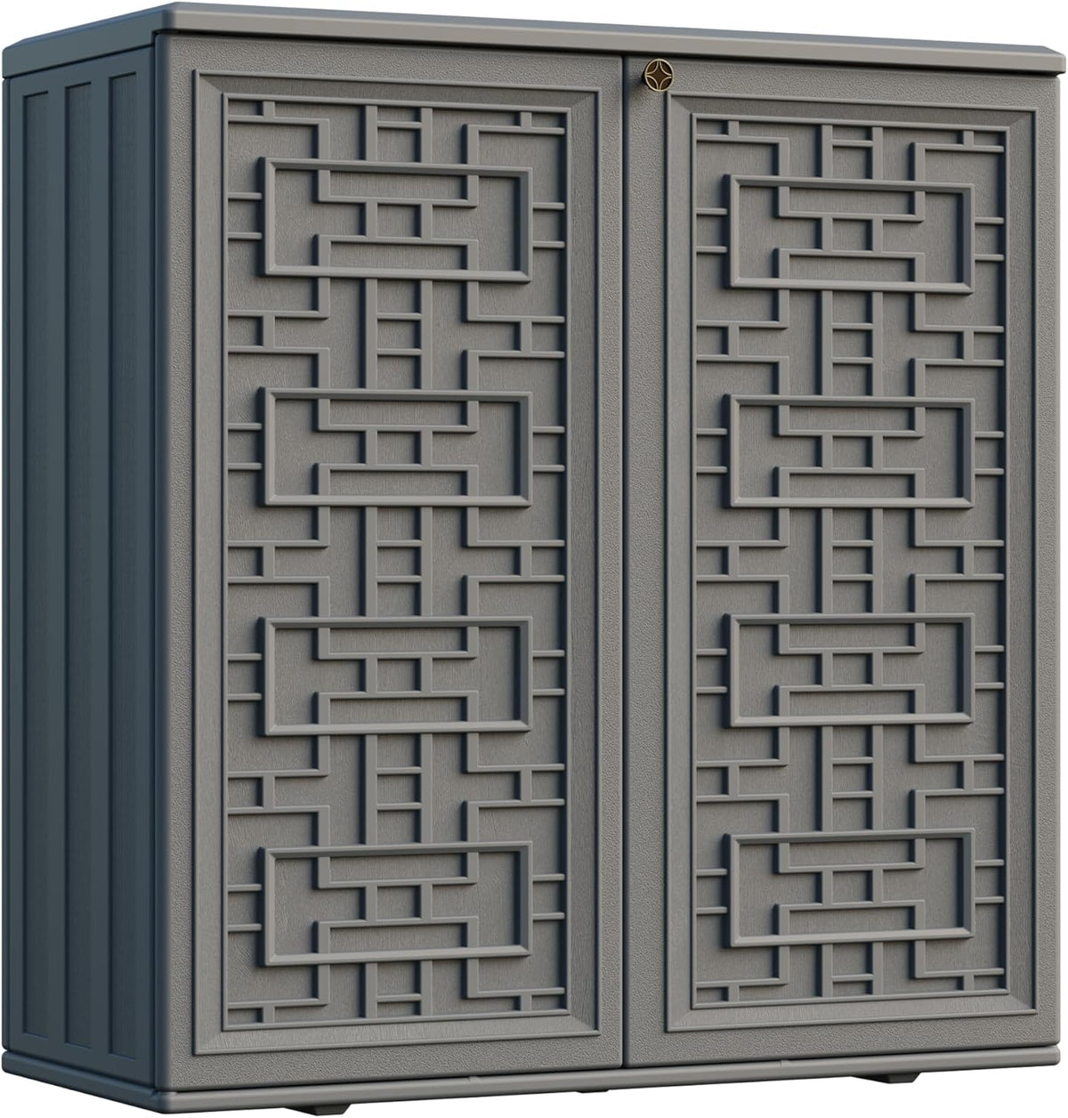 mrosaa indoor outdoor storage cabinet waterproof with shelf,plastic, main product view