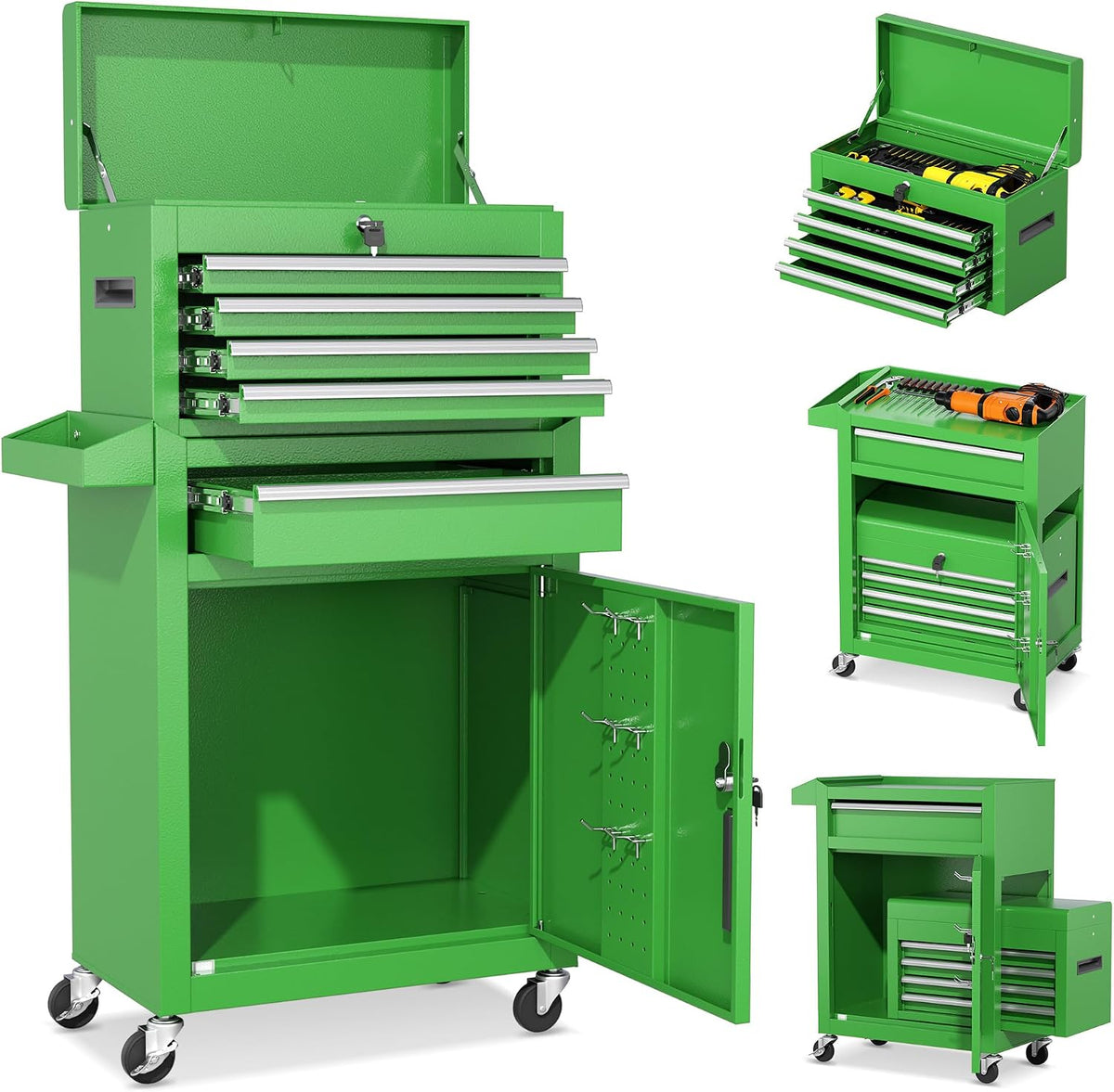 intergreat tool chest cabinet, 5-drawer rolling tool chest, main product view
