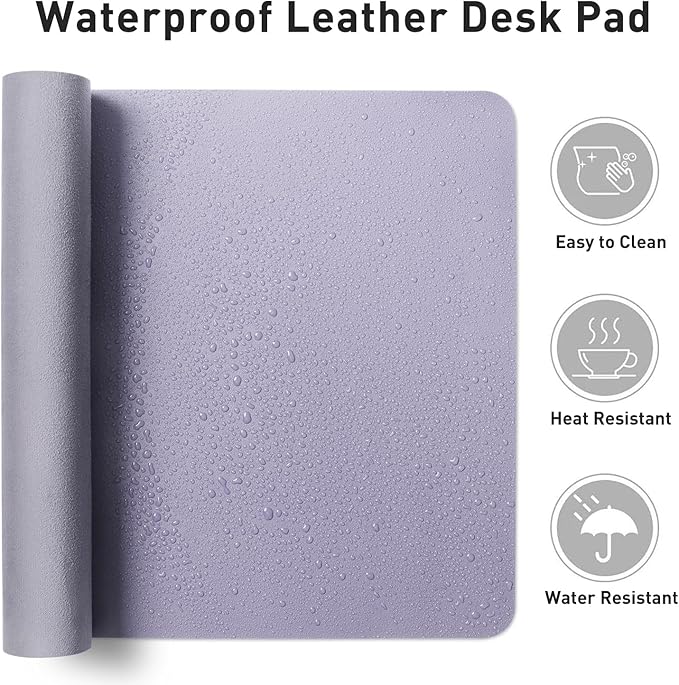 Aothia Leather Desk Pad Protector, Large Mouse Pad, Office Desk Mat, Non-Slip - Image 6