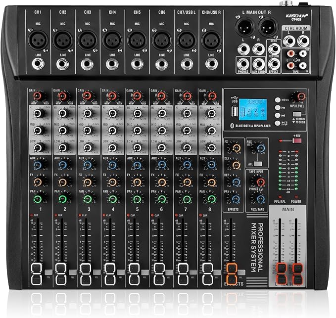8 Channel Professional Audio Mixer by Thepursuitofsoundquality