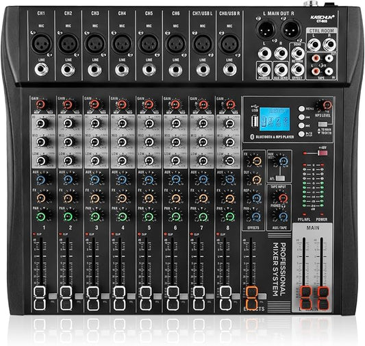 8 Channel Professional Audio Mixer by Thepursuitofsoundquality