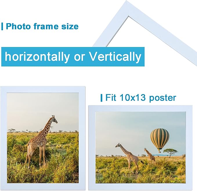 TKYGU 10x13 Picture Frame Set of 3, Wooden Frame white 10x13 Wall Gallery - Image 2