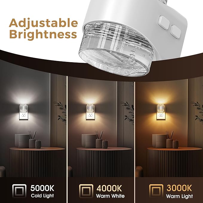 L LOHAS LED Night Light, 3CCT Bubble Night Lights Plug into Wall, - Image 2