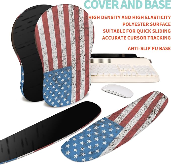 KUOSGM 2-in-1 Ergonomic Set, Wave Rise Keyboard Wrist Rest and Massage Bulge - Image 6