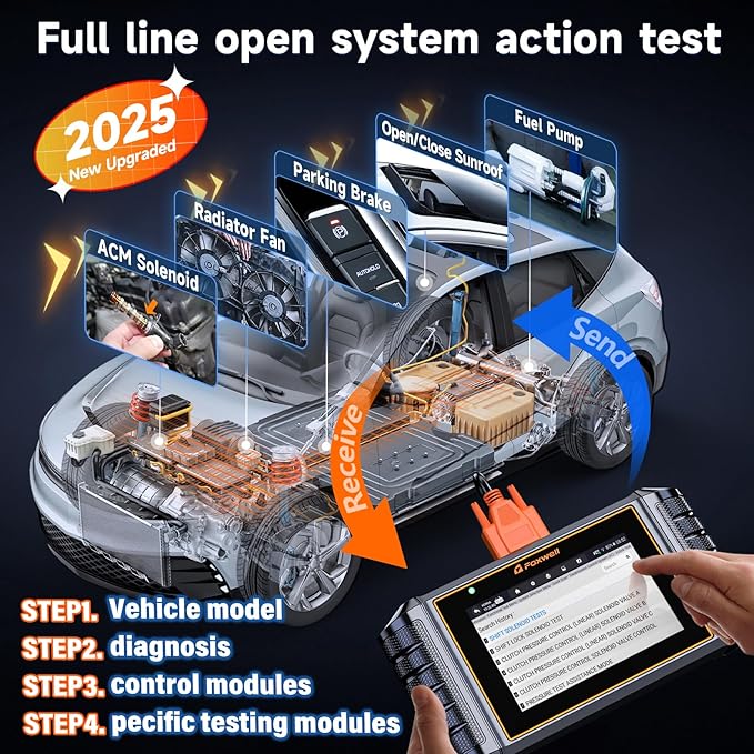 2026 FOXWELL NT726 OBD2 Scanner Diagnostic Tool, All System Bidirectional - Image 3