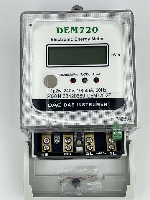 DAE DEM720-2P, 240V Electric kWh Submeter, Internal CT - Image 5