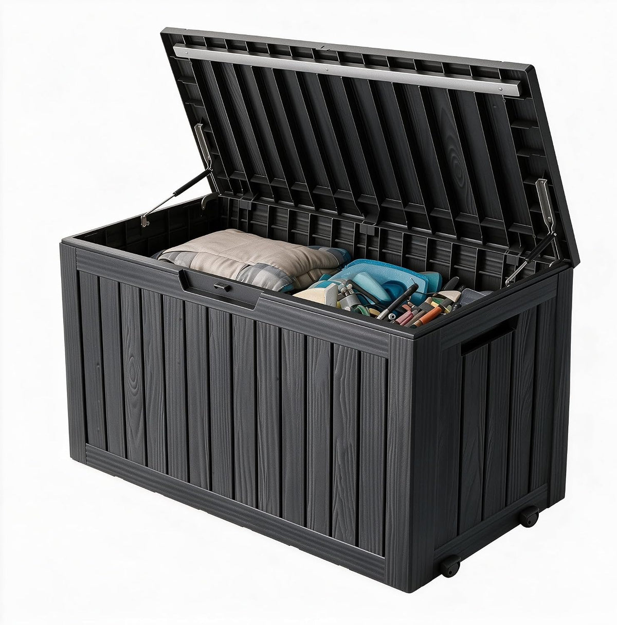 92 gal deck box,waterproof resin outdoor storage gas, main product view