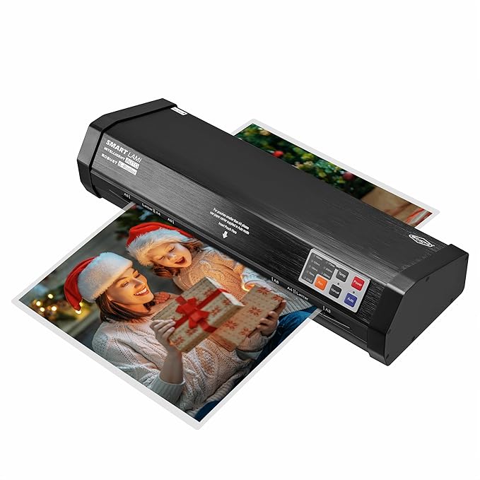 SINCHI 6-Roller Auto Sense Laminator, 13-Inch 3–10 Mil Thermal Machine by SINCHI
