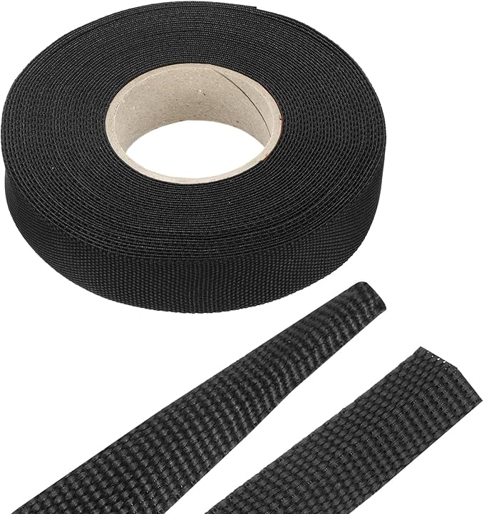 MECCANIXITY Braided Cable Sleeves Heat Shrinkable Fabric Sleeving, 5/8" 40ft by MECCANIXITY