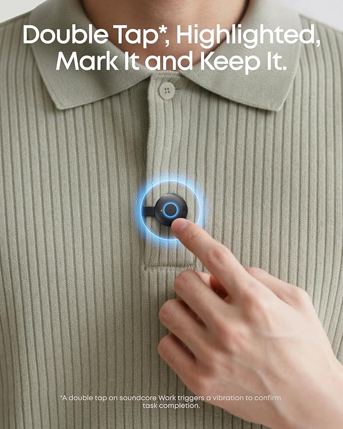 soundcore Work by Anker, Portable AI Voice Recorder, AI Note Taker, AI - Image 8