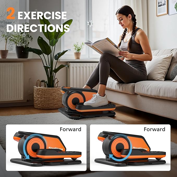 Under Desk Elliptical Machine, Quiet & Portable Electric Machine Seated Pedal - Image 4