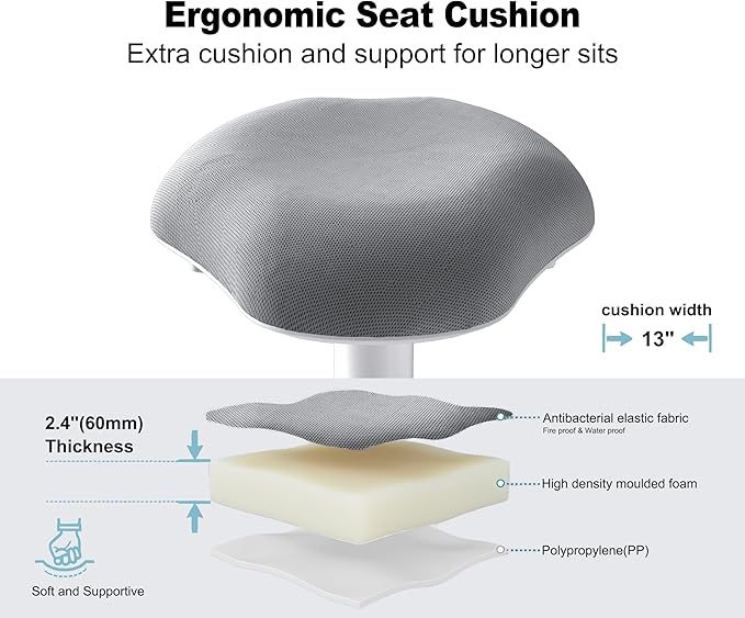 Wobble Stool - Adjustable Height Standing Desk Chair | Sit Stand Stool - Image 3