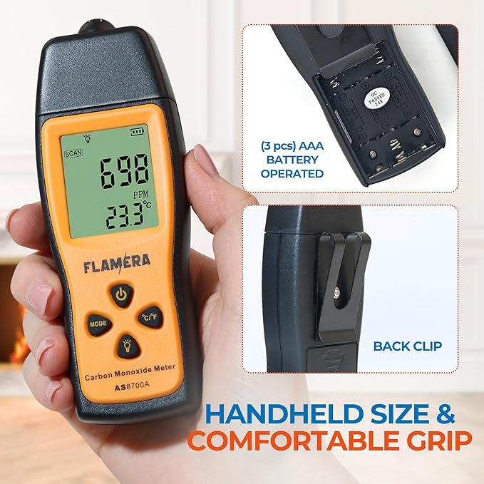 Carbon Monoxide Detector – UL 2034 Certified, Easy-to-Read LCD Display - Image 6