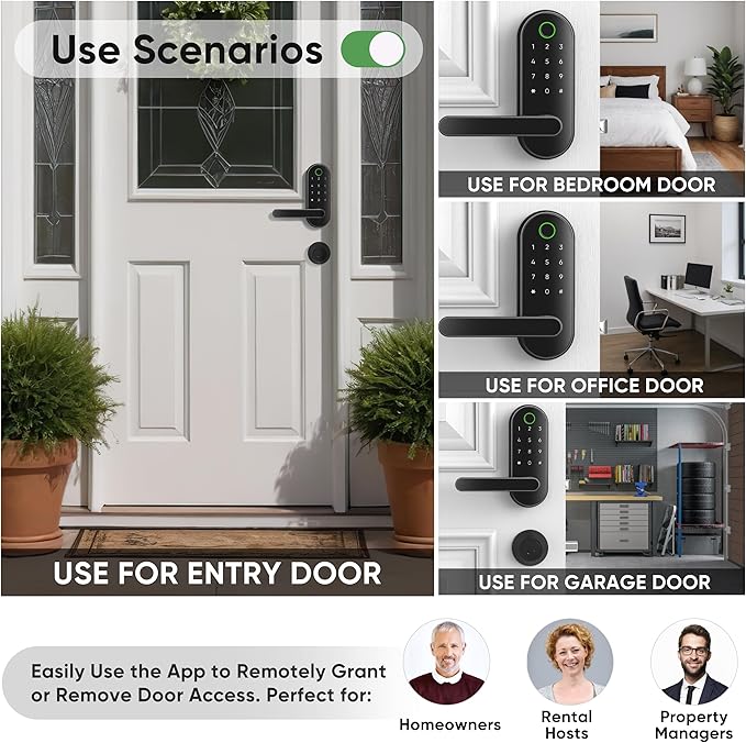 Keyless Entry Fingerprint Digital Smart Lock - Image 2