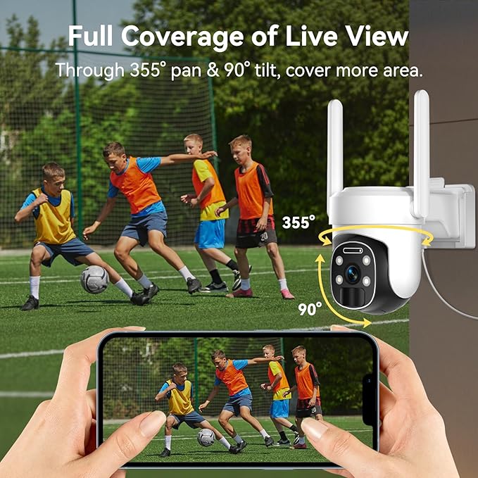 HUEVUE 4G LTE Cellular Security Camera Wireless Outdoor, 2K No WiFi Security - Image 8