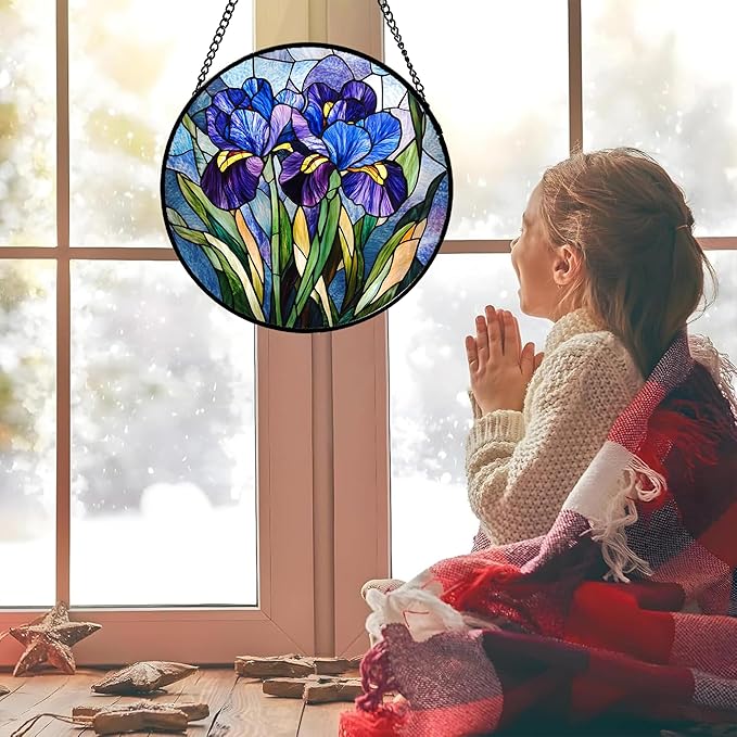 CRISGIF Stained Glass Window Hanging - Image 2