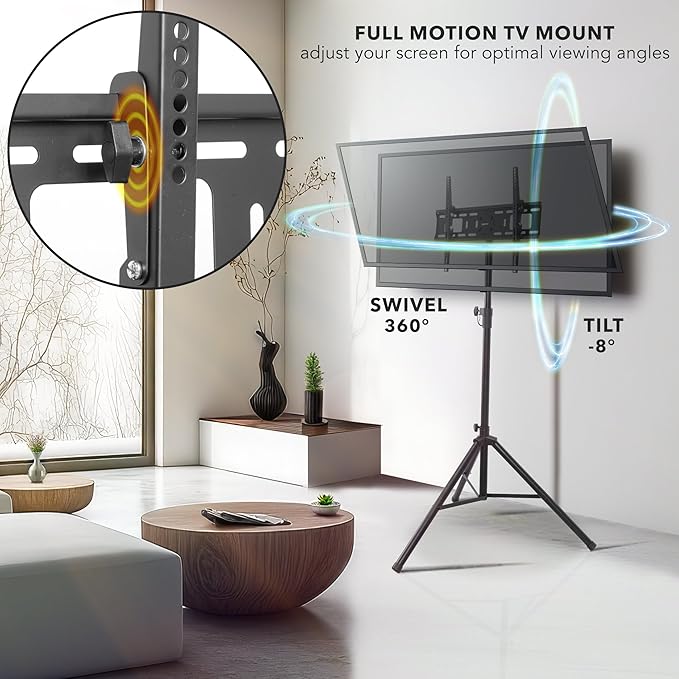 Mount-It! Tripod TV Stand – Portable TV Tripod - Image 3