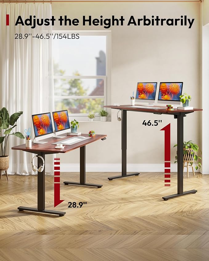 SANODESK Electric Standing Desk 55 x 28 Inches Whole-Piece Desktop Height - Image 8