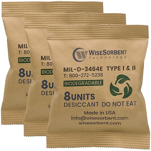 Wisesorb Kraft Clay Desiccants Packs by Wisesorb