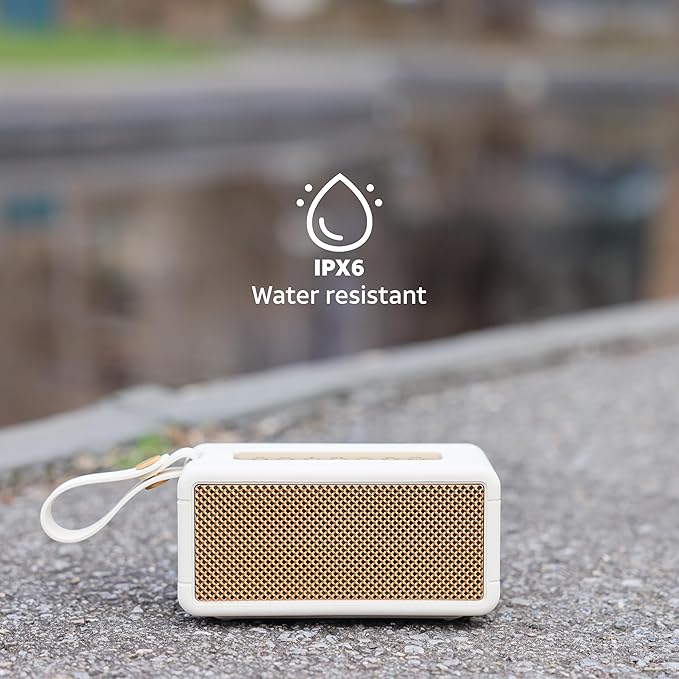 AT&T Essentials Retro 40W Bluetooth Speaker, IPX6 Waterproof, LED Light Modes - Image 7