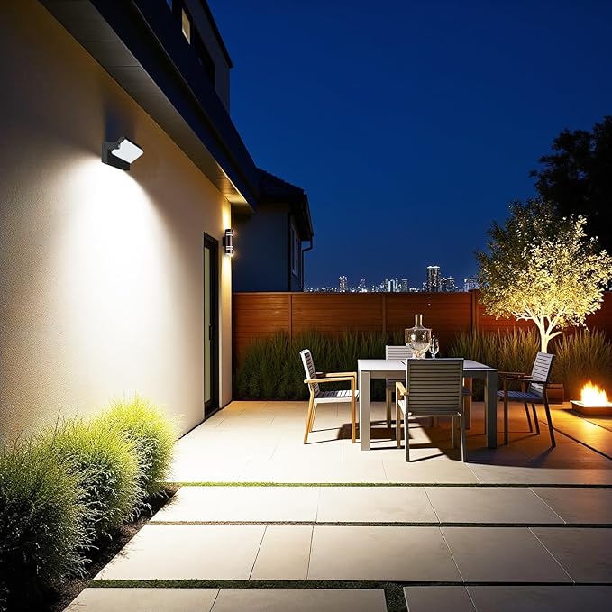 WISELUME 60W LED Outdoor Wall Light – 360° Rotatable, Motion Sensor & Color - Image 9