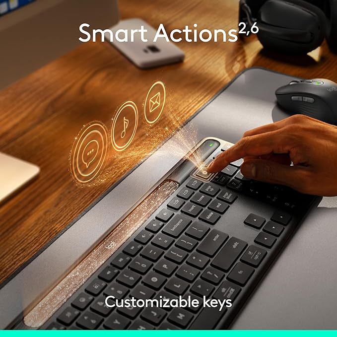 Logitech Signature Slim Solar+ Wireless Bluetooth Keyboard K980, Solar and - Image 10