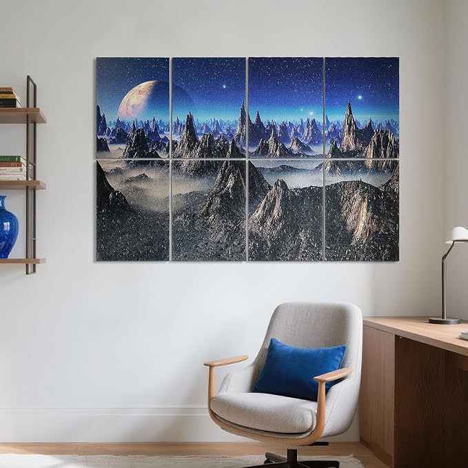 UMIACOUSTICS 8 Pcs 0.7Inch Thick Art Acoustic Panels, Total 47.2” x 31.5” - Image 2