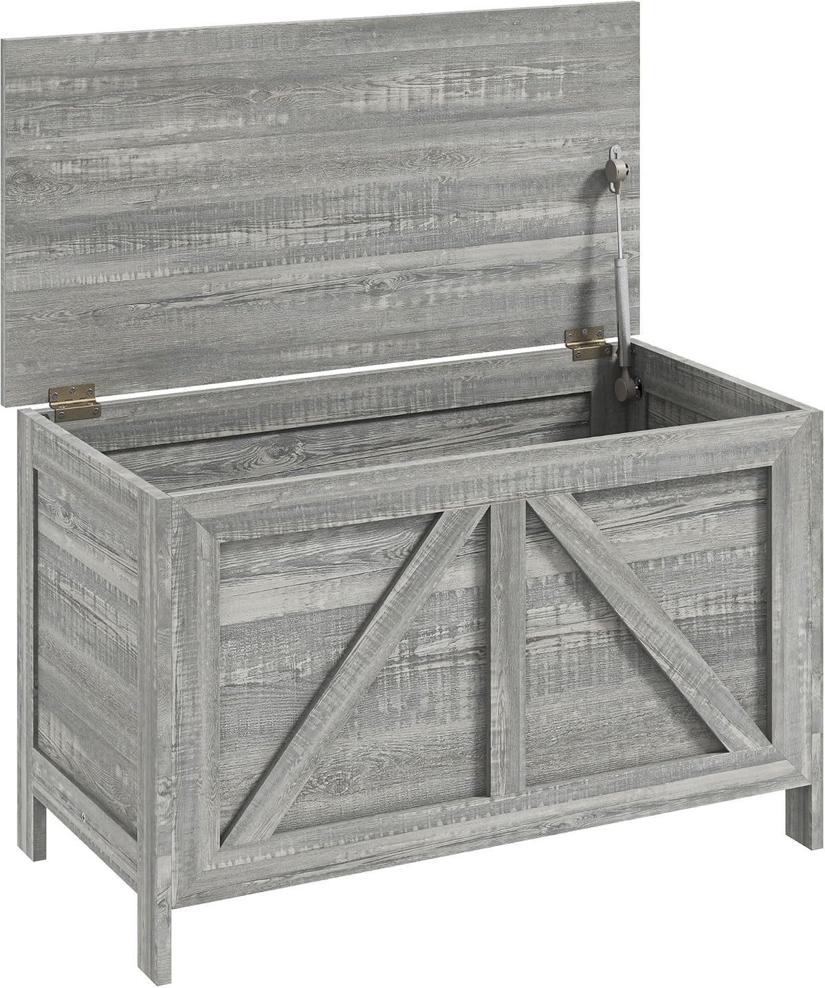 homcom 30" farmhouse storage bench lift top storage, main product view