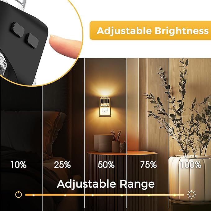 L LOHAS LED Night Light, 3000K Bubble Night Lights Plug into Wall, Acrylic - Image 7
