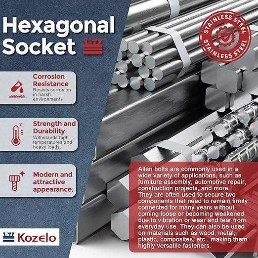 Kozelo 2pcs Socket Head Cap Screws - Image 4
